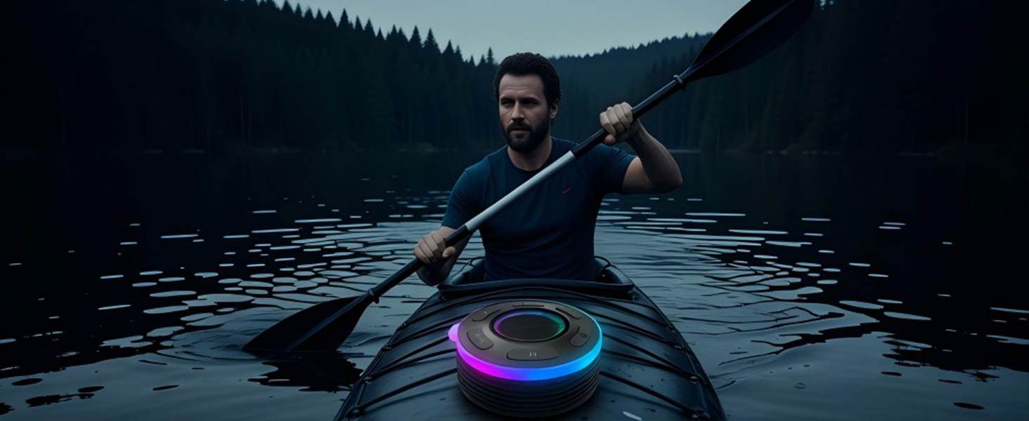 Bluetooth Portable Shower Speaker with Led Light