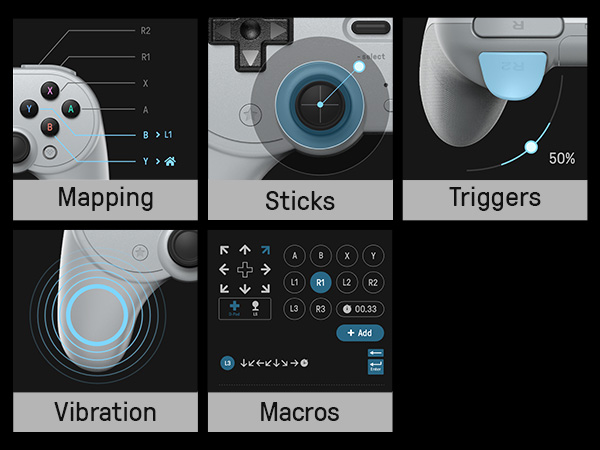  Bluetooth Controller for Switch, Hall Effect Joystick, Wireless Gaming Controller for Switch