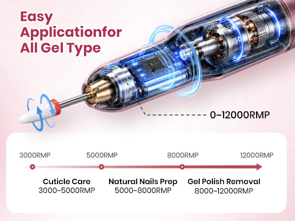 Electric Nail File Machine for Gel Polish Removal