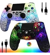 CHENGDAO Controller for PS4, Wireless Controllers for PlayStation 4/Pro/Slim, Remote Control with...