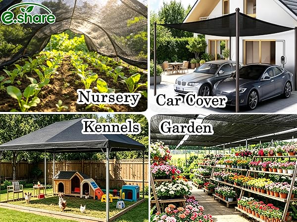 multi-purpose shade solution for garden/nursery/kennel/swimming pool/barn/chicken coop/outdoor area