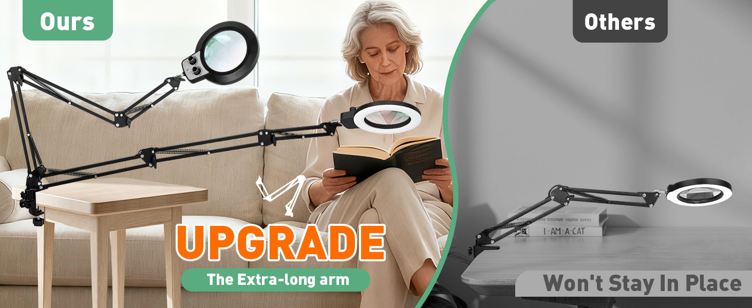 desk lamp with magnifying glass and light magnifier lamp table magnifying glass with light