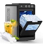 COWSAR Ice Maker Countertop, Portable Ice Machine with Self-Cleaning, 26 lbs/24Hrs, 8 Cubes in 6 ...