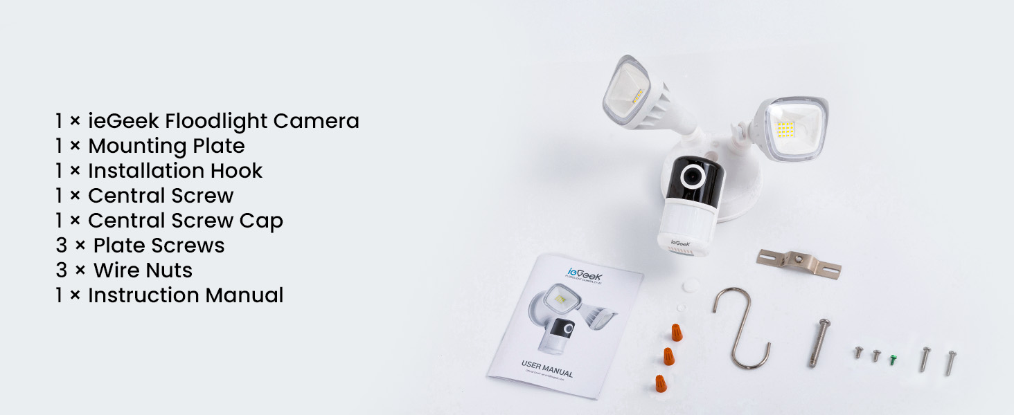 3MP floodlight security camera