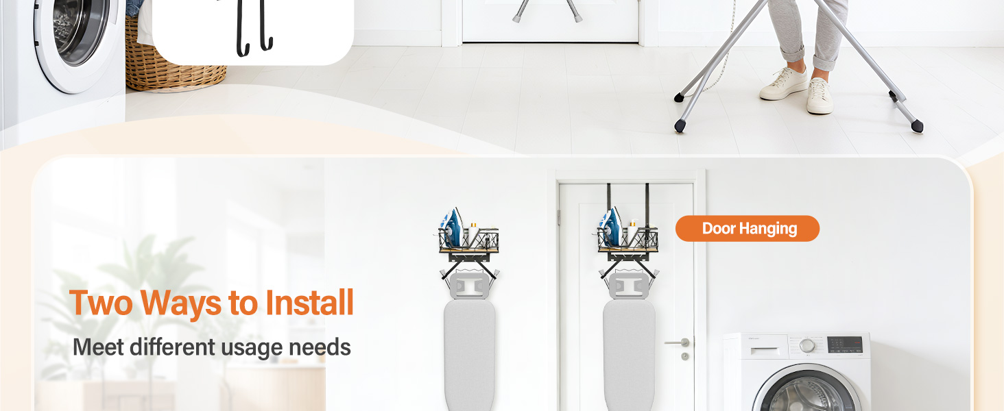 ironing board hanger wall mount
