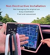 SXunacou 2PCS for 2017-2023 Tesla Model 3/2021-2024 Tesla Model Y Central Navigation Screen Prote...