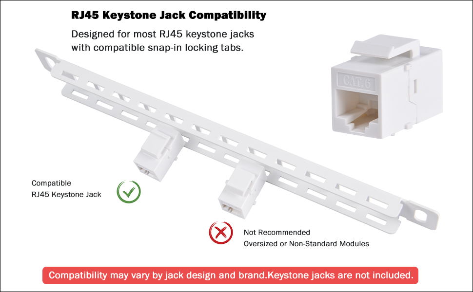 Blank Keystone Patch Panel