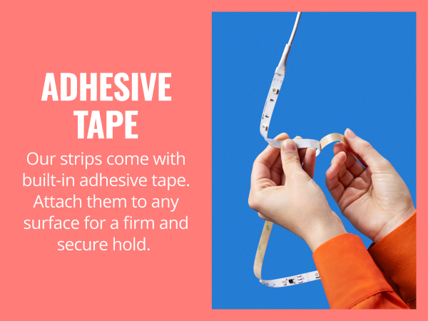 Backed with adhesive tape