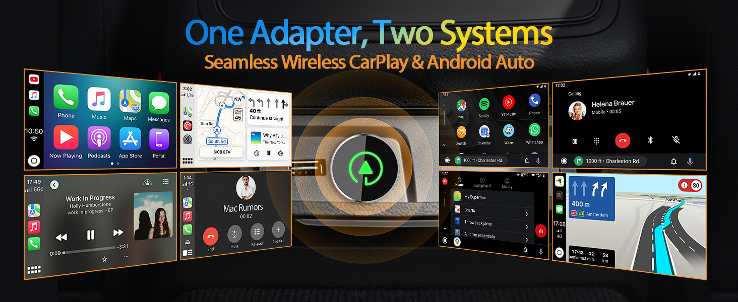 wireless carplay &amp;amp;amp; android auto
