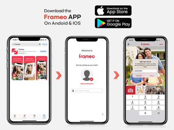 Frameo Digital Photo Frame 10.1 inch