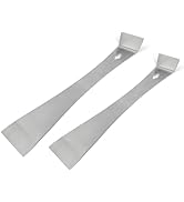 2-Piece Stainless Steel Mini Pry Bar Scraper Set, Ultra Sharp Trim Puller, Small Flat Pry Bar, Si...