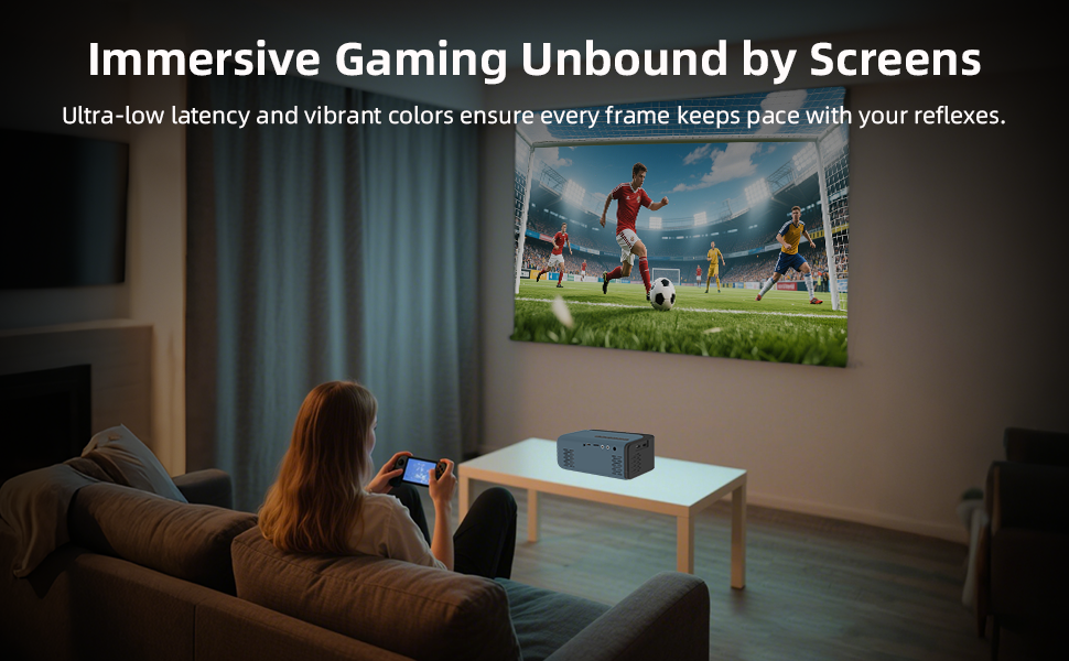 projector;mini projector;portable projector;projector with wifi and bluetooth;projector for bedroom