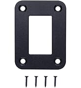 weideer 1 Way Rocker Switch Panel Housing Black Anodized Aluminium Switch Shell Bracket with Scre...