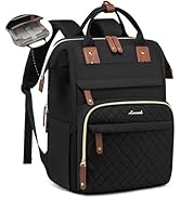 LOVEVOOK Laptop Backpack for Women, 15.6'' Waterproof Nurse Bag Teacher Work Backpack Purse for W...