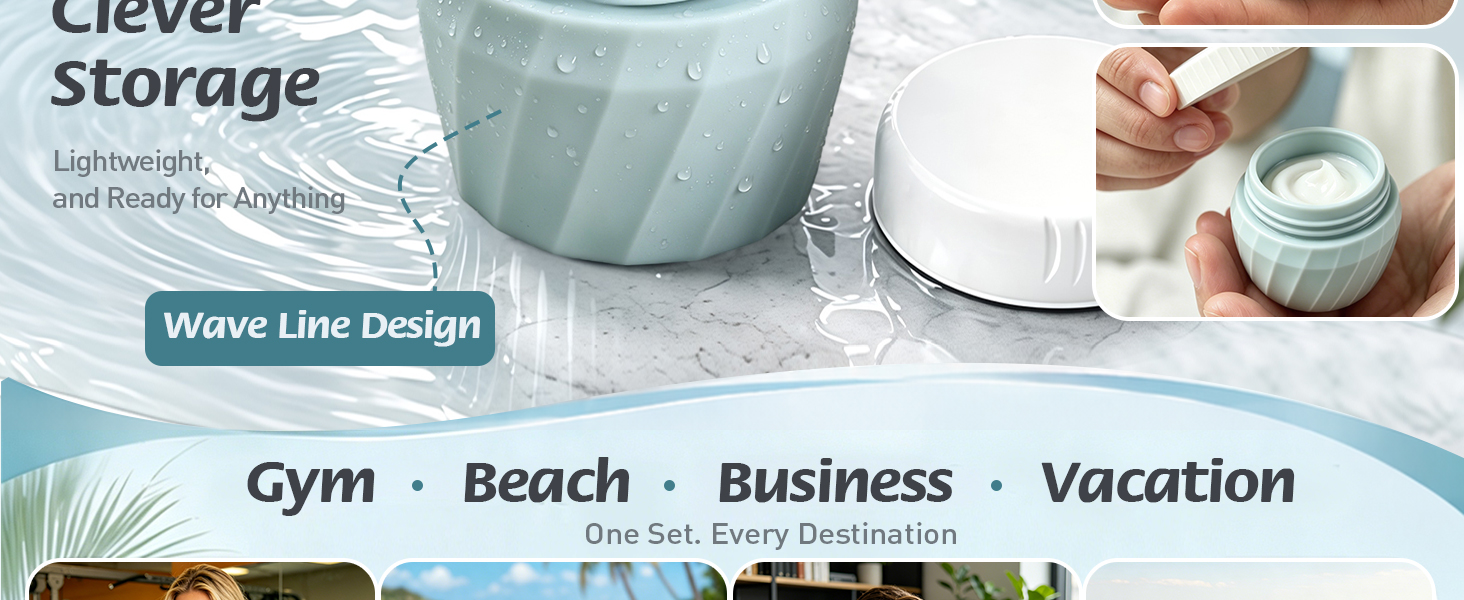 6Pcs Travel Bottles for Toiletries