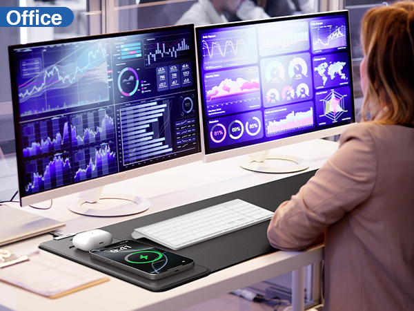 wireless charging mouse pad