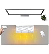 Warm Desk Pad, Heated Mouse Pad, Keyboard Mat, Electric Heating Desk Pad with 5 Heating Levels &amp; ...