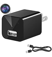 AiLuce Small Camera USB Charger HD 1080P Video Recorder with Motion Detection Nanny Cam Indoor Se...