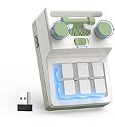 6 Key 2 Knob Macro Keyboard - Programmable Wired/Bluetooth /2.4G Receiver One Handed Gaming Keybo...