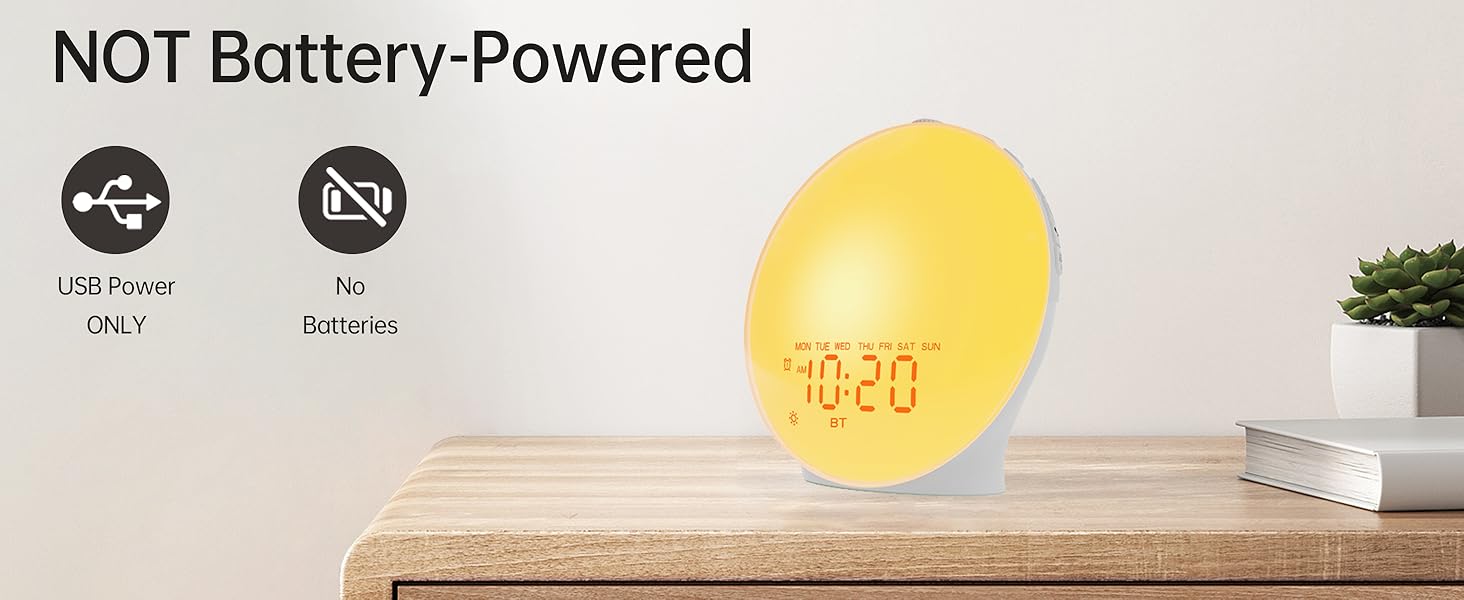 jall wake up light sunrise alarm clock