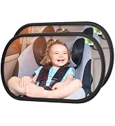Baby Car Mirror,Baby Mirror with Wide Rearview &amp; 361° Rotation,Baby Car Mirror Rear Facing Infant...