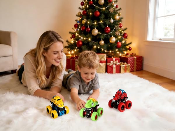 3 Pack Dinosaur Monster Truck Toys