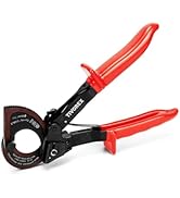 Tivorex Ratchet Cable Cutter - Heavy Duty Aluminum Copper Ratchet Wire Cutter for Cutting Electri...