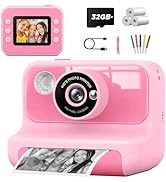 LETSHAHA Kids Camera Instant Print, Christmas Birthday Gifts Toys Camera for Girls Boys 3-12 Year...