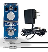 AxcessAbles DOUBLE SHOT Guitar Pedal Bundle - Delay/Echo/Repeat/Slap-Back - Includes Power Supply...