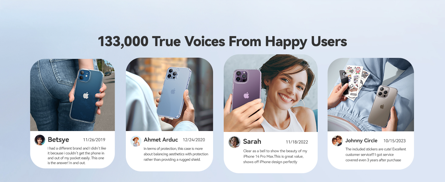 iPhone 17 Case Crystal Clear, Anti-Yellow, 15FT Military-Grade Drop Protection