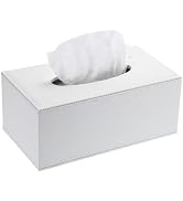 Sumnacon Tissue Box Cover Rectangle Tissue Box Stylish PU Tissue Box Holder with Magnetic Bottom,...
