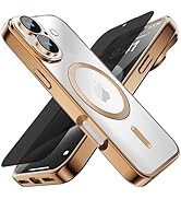 Misscase for iPhone 17 Case with Privacy Screen Protector,[Camera Lens Protector] Clear Magnetic ...