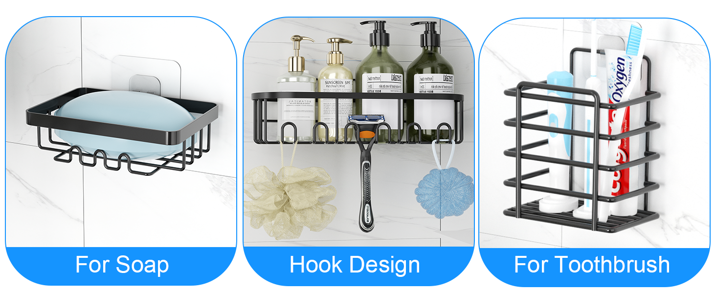 No Drill Bathroom Storage