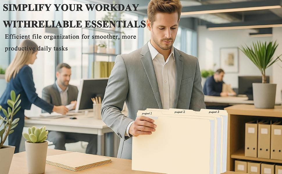 office supplies file folders