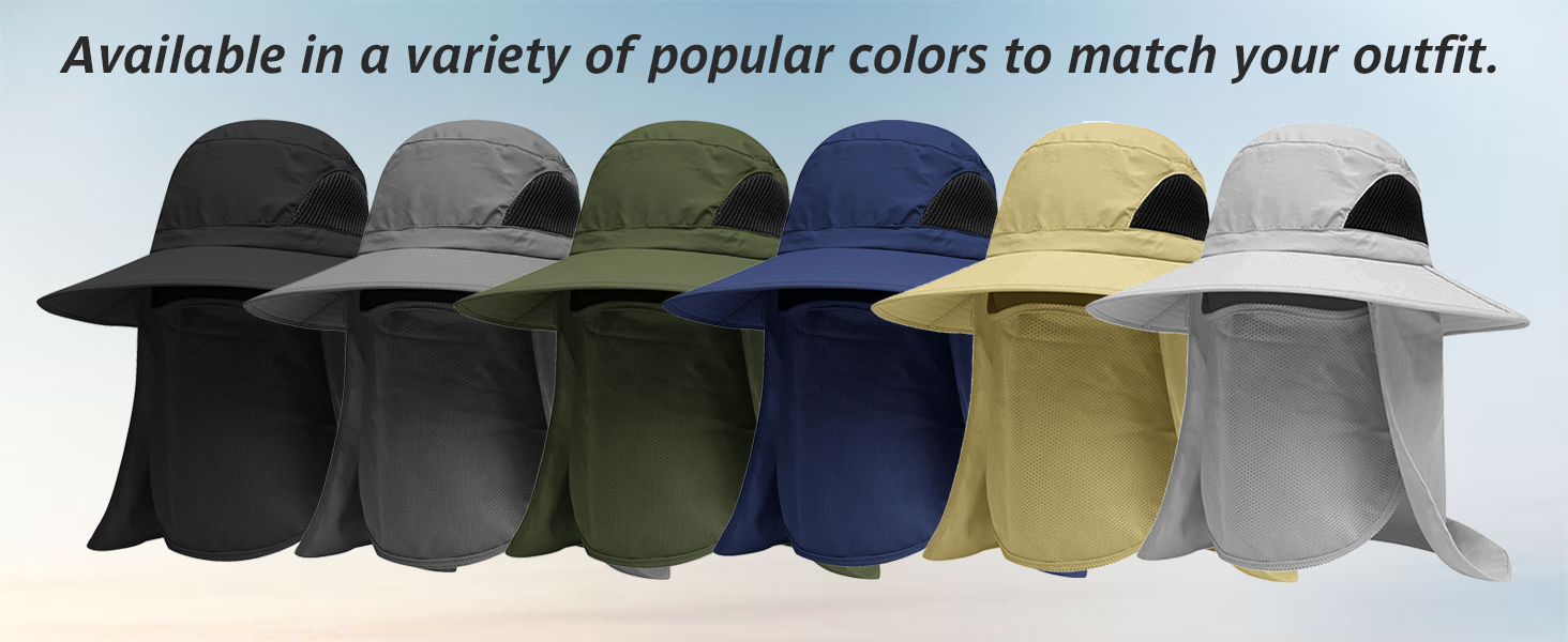 EINSKEY Sun Hat, 6 colors (black/gray/olive/navy/khaki/light gray), outdoor style.
