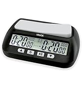 VINJOE Chess Clock Chess Timer Clock Professional for Board Games,Portable Digital Chess Clock &amp; ...