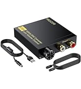 PROZOR DAC Converter 192Khz Digital to Analog Audio Converter with Volume Control Support 5.1CH D...