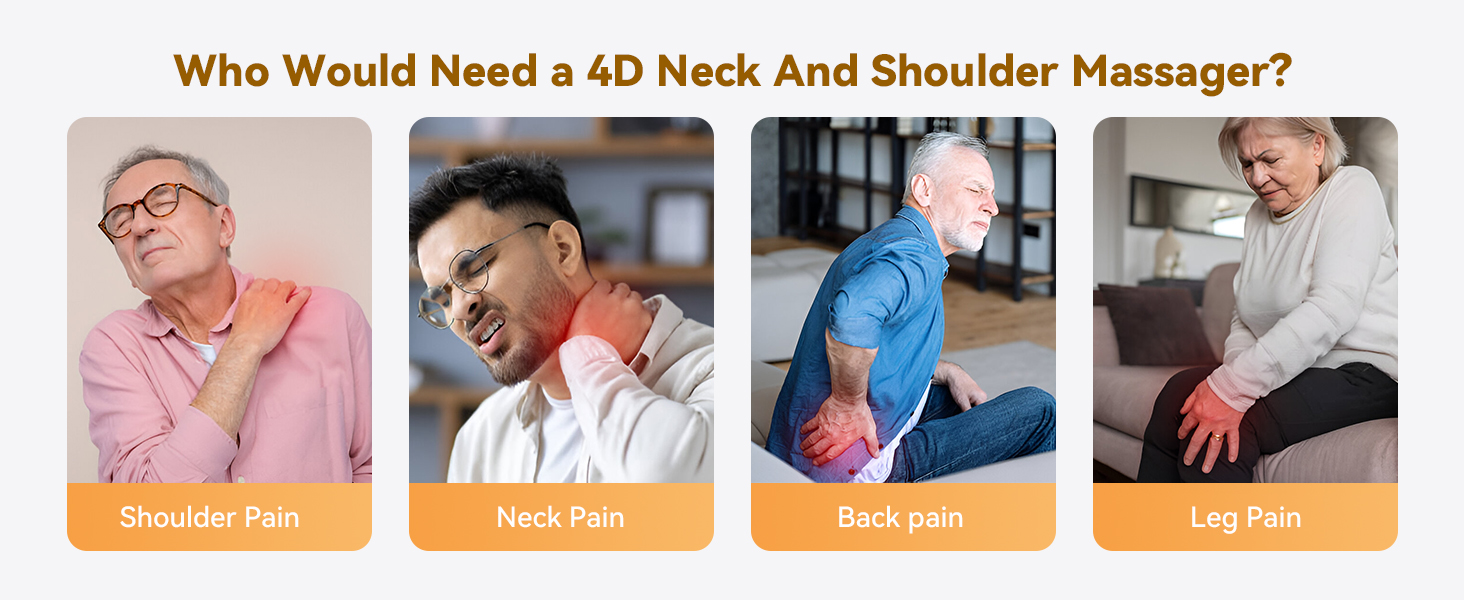 4d neck and shoulder massager