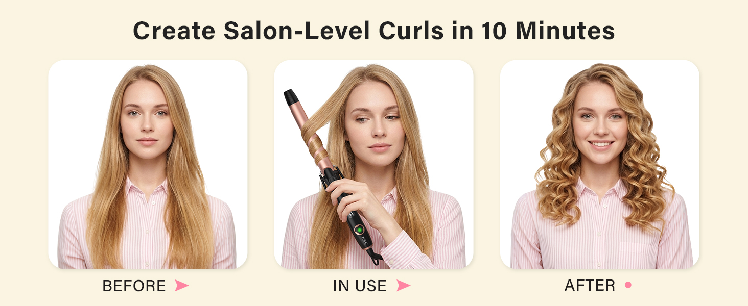 Create Salon level curls in 10 minutes