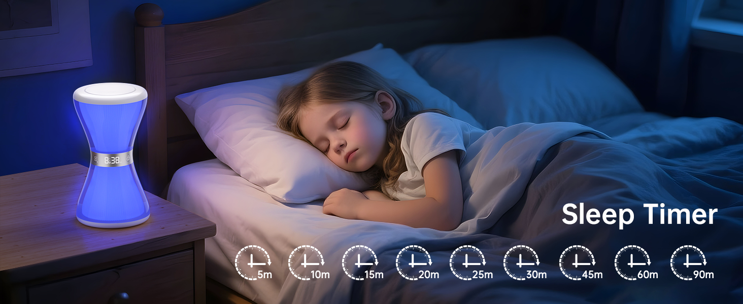 night light alarm clock