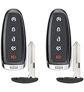 NPAUTO 2Pcs Key Fob Replacement for Ford Explorer Edge 2011-2015 Taurus Flex 2013-2019 Focus Expe...