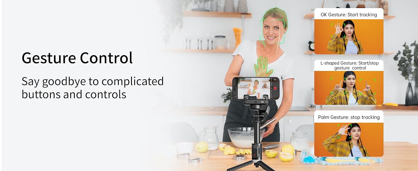 gimbal stabilizer for iphone gimbal tripod for cell phone selfie stick tripod