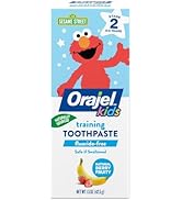Orajel Kids Elmo Training Toothpaste Fluoride-Free; #1 Pediatrician Recommended Fluoride-Free Too...