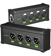 GEARit 4 Channel Multi Network 3-Pin XLR/DMX/AES-EBU to Ethercon-Compatible RJ45 Cat5/Cat6 Ethern...