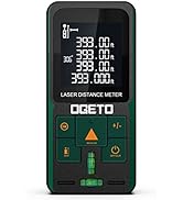 Laser Measure with Digital Angle, Ogeto 393 Feet Laser Distance Meter with Electronic Level Contr...