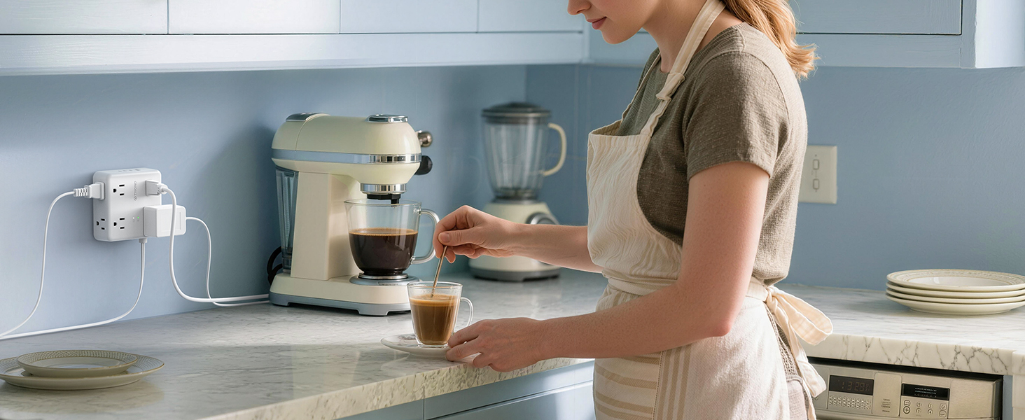 flat plug power strip