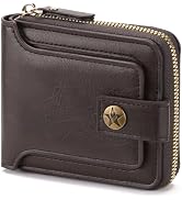 LOUEBICA Wallet Men Leather Bifold Wallets For - Flap ID Window Zip Coin Pocket Mensr Wallets - B...