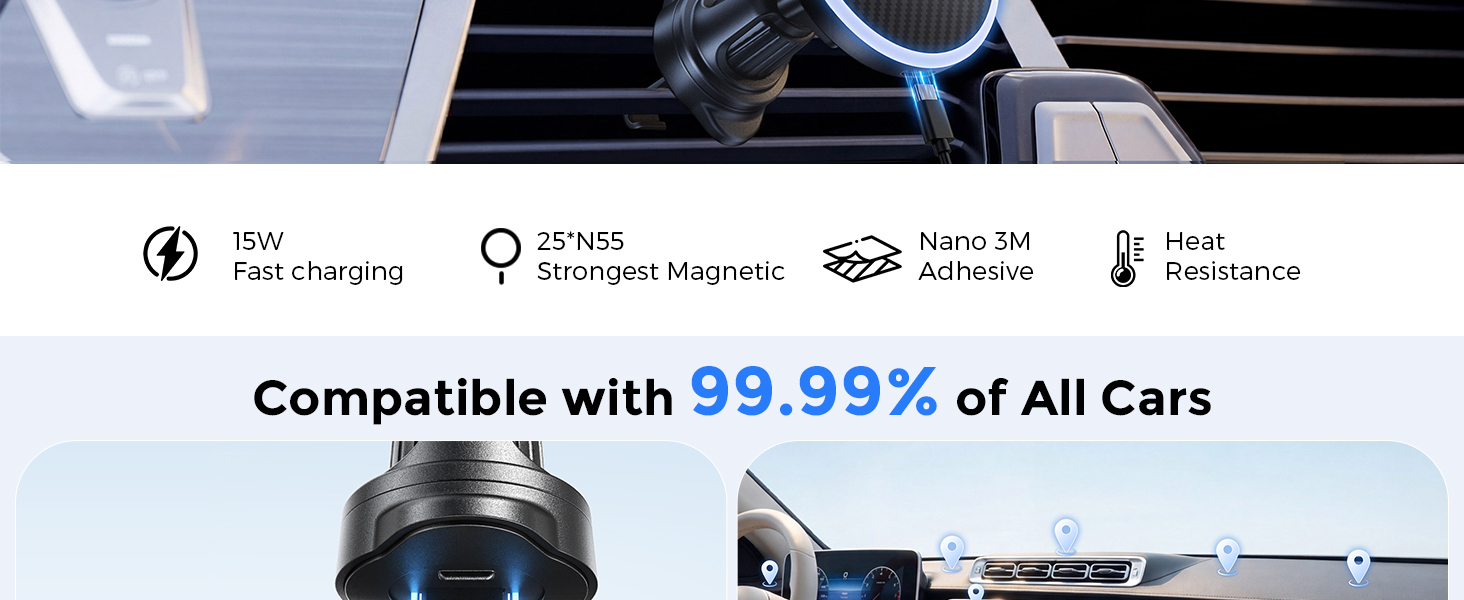 Magnetic Wireless Car Charger