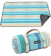 G GOOD GAIN Picnic Blanket Waterproof &amp; Sand Proof,Beach Blanket Portable with Carry Strap, XL La...