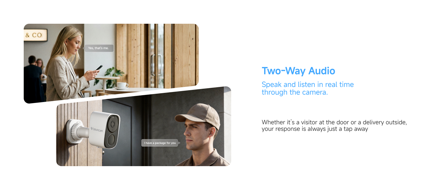 Clear 2-Way Audio